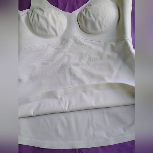 NWOT Honey love liftwear tank top shaperwear wireless Comfortable women L white. - Picture 8 of 17